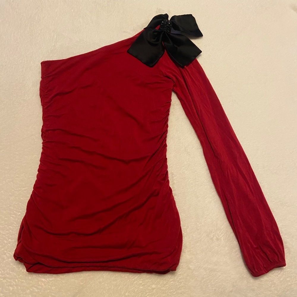 Red off the shoulder Top
